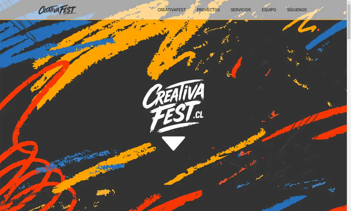Portada del sitio de Creativa Fest